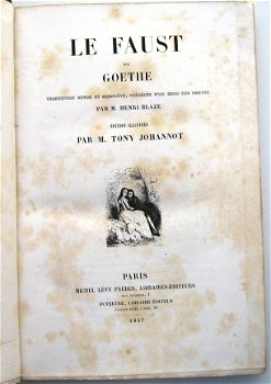 Faust 1847 Goethe 1e Franse editie met platen Johannot - 4