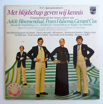 LP: Adele Bloemendaal, Frans Halsema & Gerard Cox - Met Blijdschap geven we kennis (1969) - 1