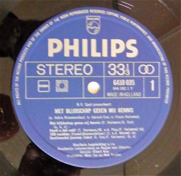 LP: Adele Bloemendaal, Frans Halsema & Gerard Cox - Met Blijdschap geven we kennis (1969) - 3