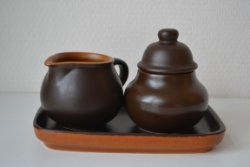 Vintage suikeren melk-stel.