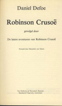 DANIEL DEFOE**ROBINSON CRUSOE**HOLKEMA & WARENDORF HARDCOVER - 2