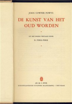 JOHN COWPER POWYS**DE KUNST VAN HET OUD WORDEN**EXTRA TEXTUU - 2