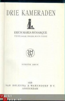 ERICH MARIA REMARQUE**DRIE KAMERADEN**1938**HOLKEMA - 1