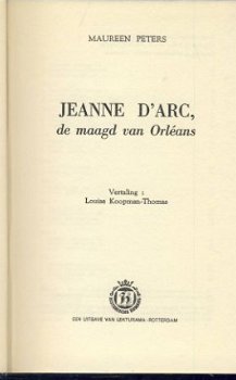 MAUREEN PETERS**JEANNE D'ARC**DE MAAGD VAN ORLEANS**LEKTURAM - 2