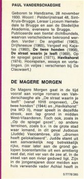 PAUL VANDERSCHAEGHE**DE MAGERE JAREN***GROEN - GELE TEXT - 4