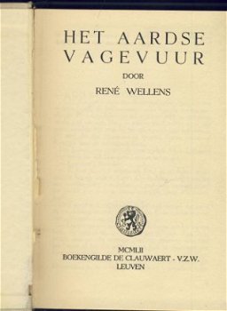 RENE WELLENS**HET AARDSE VUUR**GRIJZE TEXTUUR LINNEN BOEKBAN - 2