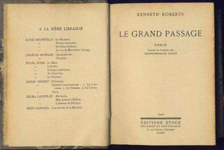 KENNETH ROBERTS**LE GRAND PASSAGE**RELIURE HARDCOVER SOLIDE - 1