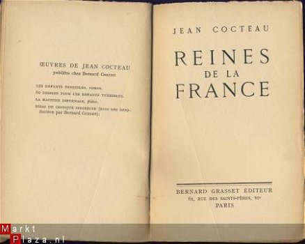 JEAN COCTEAU**REINES DE FRANCE*1952*BERNARD GRASSET - 3
