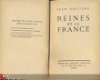 JEAN COCTEAU**REINES DE FRANCE*1952*BERNARD GRASSET - 3 - Thumbnail
