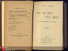 PAUL CHACK**ON SE BAT SUR MER**1928**EDITIONS DE FRANCE