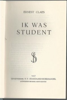 ERNEST CLAES**IK WAS STUDENT**HARDCOVER STANDAARD - 2