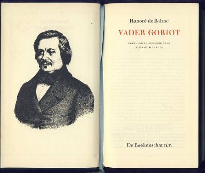 HONORE DE BALZAC**VADER GORIOT**BLAUWE BOEKENSCHAT HARDCOVER - 2