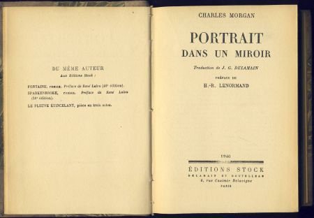 CHARLES MORGAN**PORTRAIT DANS UN MIROIR**RELIURE HARDCOVER - 2