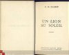 G. M. GLASKIN**UN LION AU SOLEIL**ED.FLEUVE NOIR 1964 - 2 - Thumbnail