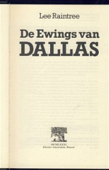 LEE RAINTREE**DE EWINGS VAN DALLAS**HARDCOVER ELSEVIER**DUST - 5