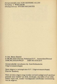 JOHANNES MARIO SIMMEL**IK BEKEN*ICH GESTEHE ALLES**WIM CROM - 4