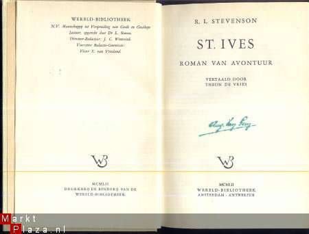 R. L. STEVENSON**ST. IVES** ROMAN VAN AVONTUUR ** - 1