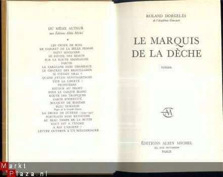 ROLAND DORGELES**MARQUIS DE LA DECHE**EDITION DE LUXE - 2