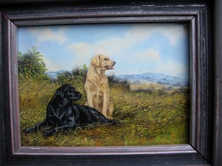 2 Honden in Engels landschap - Trevor Parkin - 2