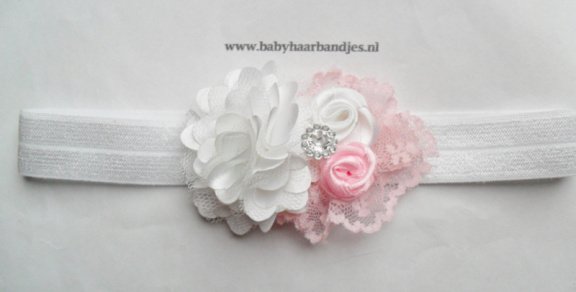 Super mooie baby haarbandjes voor de doop. - 3