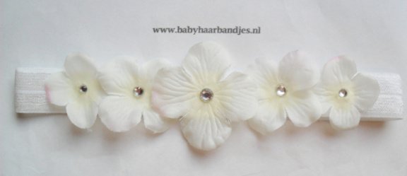 Super mooie baby haarbandjes voor de doop. - 5