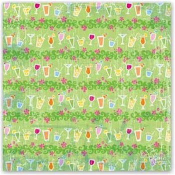 SALE! NIEUW vel scrappapier Hit The Beach / A Lotta Colada van Flair Designs - 1