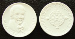 Porseleinen penning Alexander von Humboldt