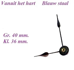 = Wijzers Franse pendule = 28587