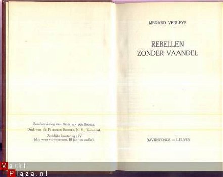 MEDARD VERLEYE**REBELLEN ZONDER VAANDEL**HARDCOVER DAVIDSFON - 1