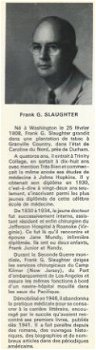 FRANK G. SLAUGHTER**CHIRURGIEN AU LONG COURS**CARTON BLEU** - 2