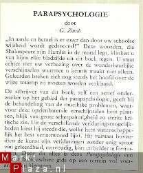 G. ZORAB ** PARA-PSYCHOLOGIE ** UNIVERSITEIT VOOR ZELFSTUDIE - 3