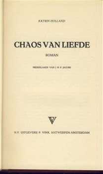 KATRIEN HOLLAND**CHAOS VAN LIEFDE**RODE TEXTUUR LINNEN BOEKB - 2