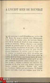 ERICH MARIA REMARQUE**A L' OUEST RIEN DE NOUVEAU**LIB. STOCK - 4