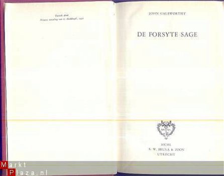 JOHN GALSWORTHY**DE FORSYTE SAGE**BRUNA & ZOON - 2