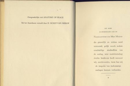 EMERY REVES**DE ANATOMIE VAN DE VREDE**ANATOMY OF PEACE** - 2