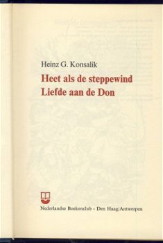 HEINZ G. KONSALIK**HEET ALS DE STEPPEWIND+LIEFDE AAN DE DON* - 2