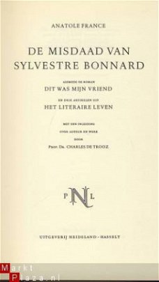 ANATOLE FRANCE**DE MISDAAD VAN SYLVESTRE BONNARD**HEIDELAND