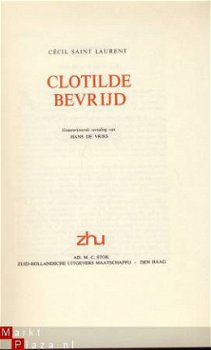 CECIL SAINT LAURENT**CLOTILDE BEVRIJD**LINNEN BOEKBAND ZHU - 2