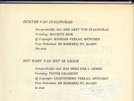 HEINZ G. KONSALIK**DOKTER VAN STALINGRAD+HET HART VAN 6e LEG - 5