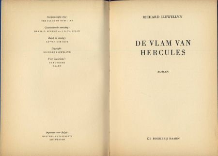 RICHARD LLEWELLYN**DE VLAM VAN HERCULES**HARDCOVER SKYVERTEX - 2