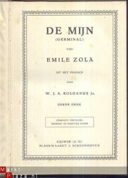 EMILE ZOLA**DE MIJN*GERMINAL**ROLDANUS JR.**BLANKWAARDT & SC - 2