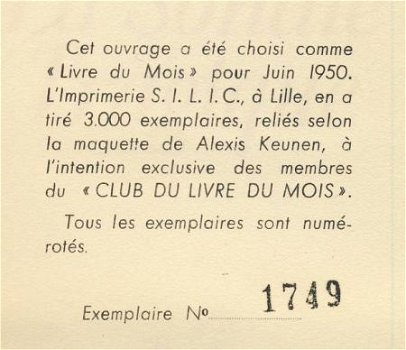 CLAUDE FARRERE**LA SONATE TRAGIQUE**LE CLUB DU LIVRE DU MOIS - 3