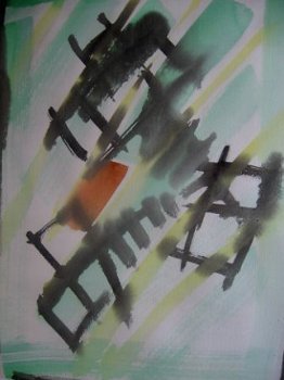 Abstracte Compositie - Kees Bak '92 - 2