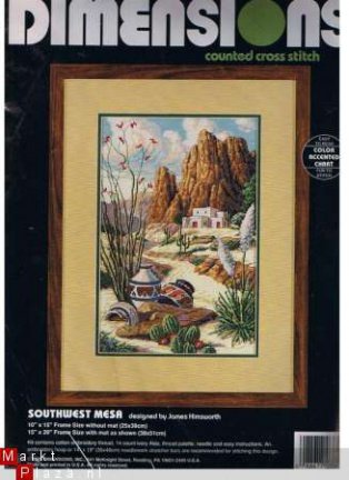 DIMENSIONS Borduurpakket SOUTHWEST MESA - nr. 1
