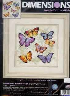 DIMENSIONS Borduurpakket BUTTERFLY PROFUSION