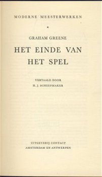 GRAHAM GREENE **HET EINDE VAN HET SPEL**TEXTUUR LINNEN CONTA - 2