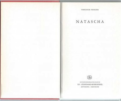 THEODOR KRÖGER**NATASCHA**RODE HARDCOVER.+ DUSTJACKET - 5