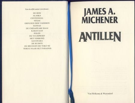 JAMES A. MICHENER**DE ANTILLEN*3°*VAN HOLKEMA & WARENDORF** - 4