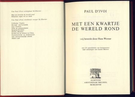 PAUL D'IVOI**MET EEN KWARTJE DE WERELD ROND**TEXTUUR LINNEN - 2