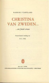 BARBARA CARTLAND**CHRISTINA VAN ZWEDEN...EEN FATALE VROUW** - 4